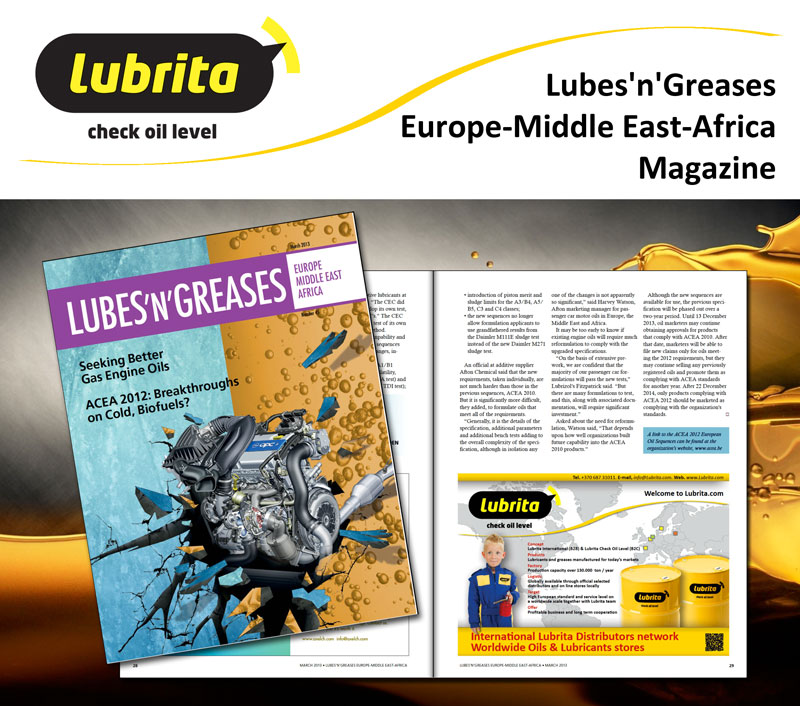 Lubrita Lubes and Greases EMEA magazine advertising March 2013.jpg